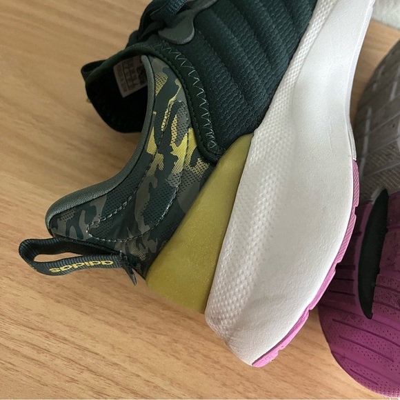 ADIDAS Women's sz 7 Sneakers Cloudfoam Comfot Puremotion Super Shadow Green - Picture 6 of 12